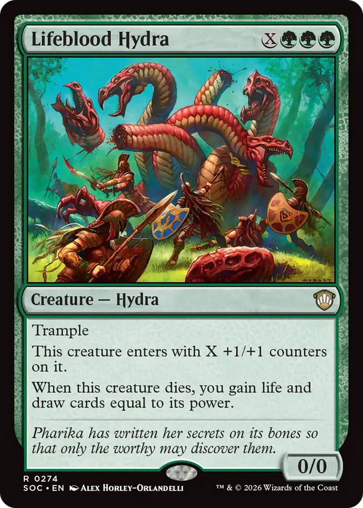 Lifeblood Hydra [Secrets of Strixhaven Commander] Magic: The Gathering