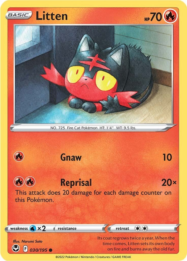 Litten (030/195) [Sword & Shield: Silver Tempest] Pokémon