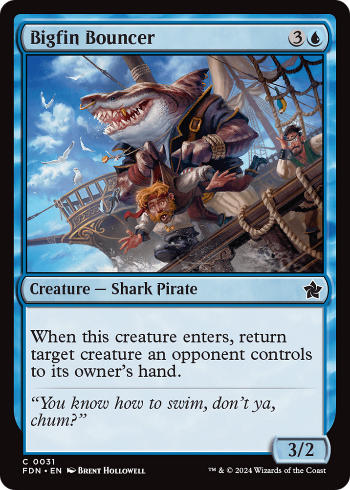 Bigfin Bouncer [Foundations] Magic: The Gathering