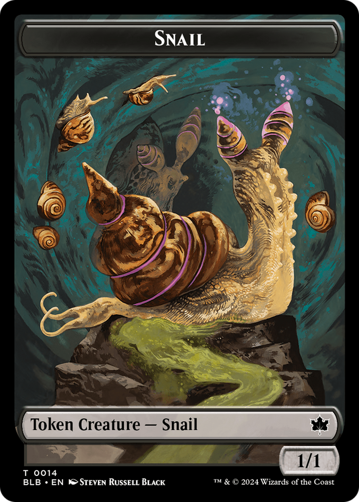 Snail Token [Bloomburrow Tokens] Magic: The Gathering