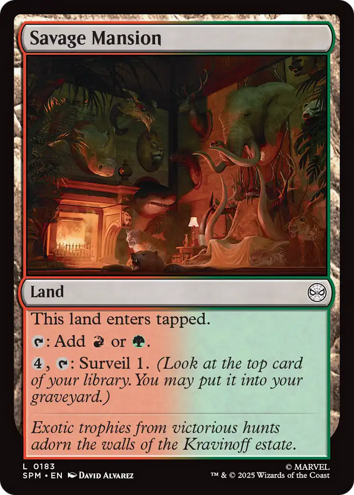 Savage Mansion [Marvel's Spider-Man] Magic: The Gathering