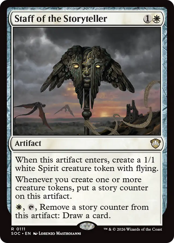 Staff of the Storyteller [Secrets of Strixhaven Commander] Magic: The Gathering
