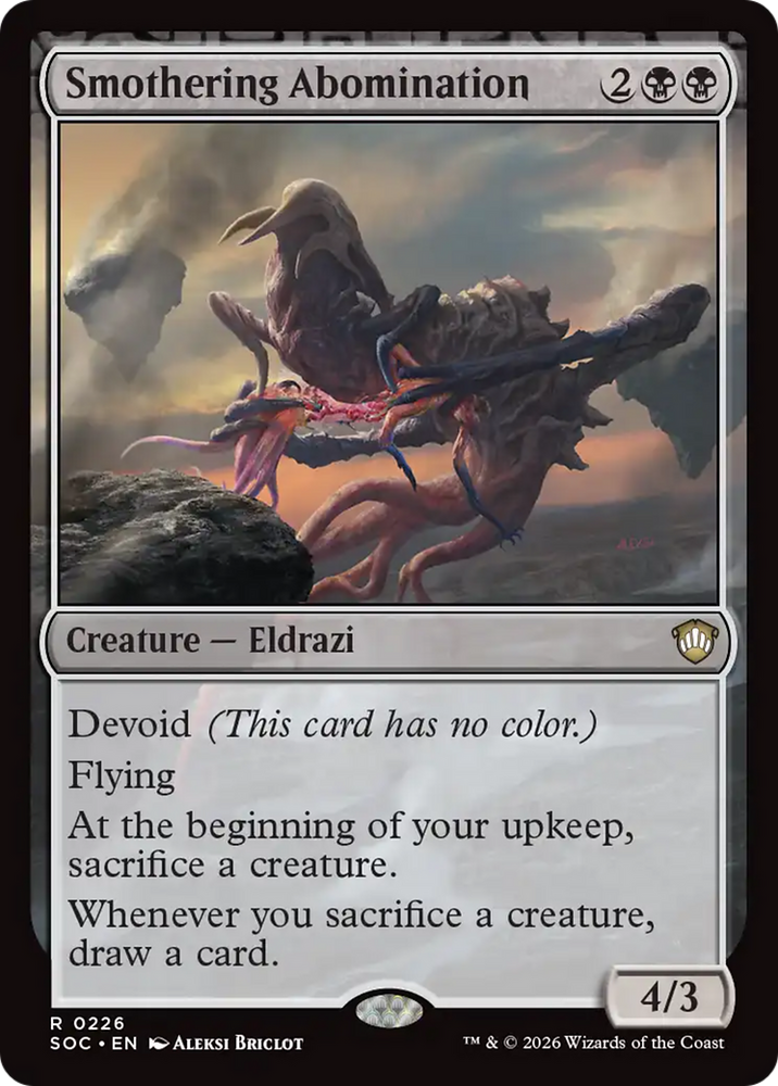 Smothering Abomination [Secrets of Strixhaven Commander] Magic: The Gathering