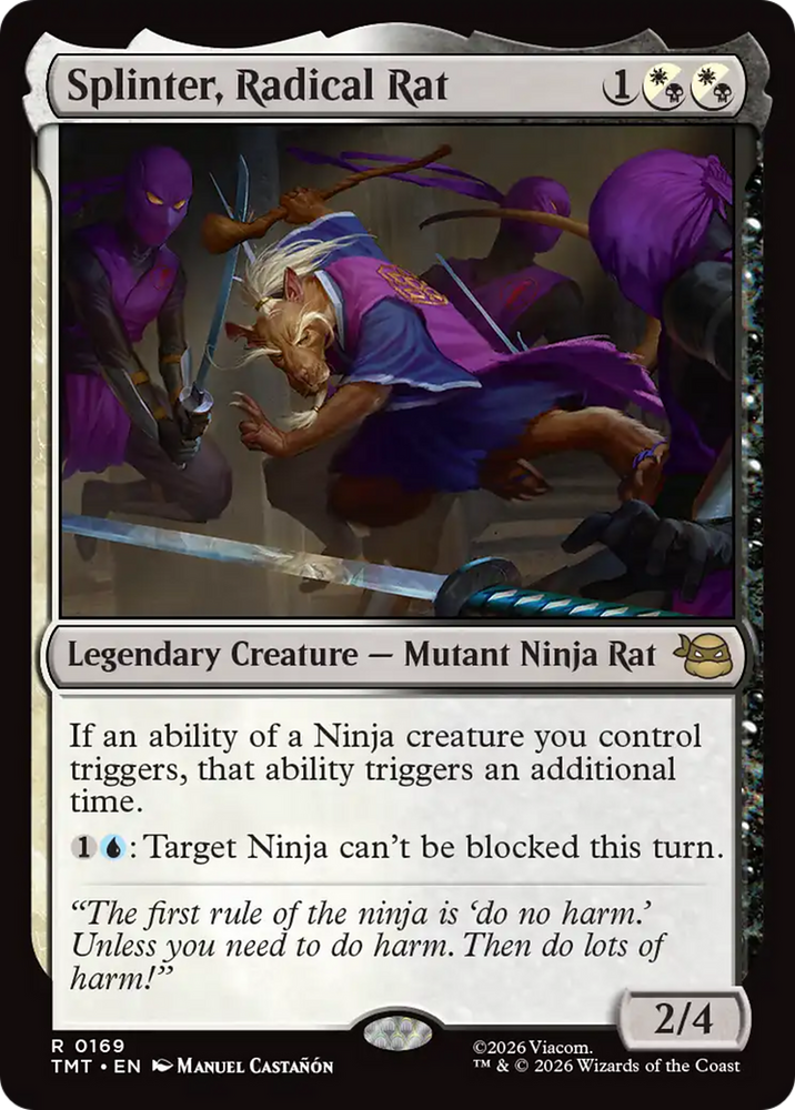 Splinter, Radical Rat [Teenage Mutant Ninja Turtles] Magic: The Gathering