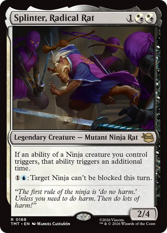 Splinter, Radical Rat [Teenage Mutant Ninja Turtles] Magic: The Gathering