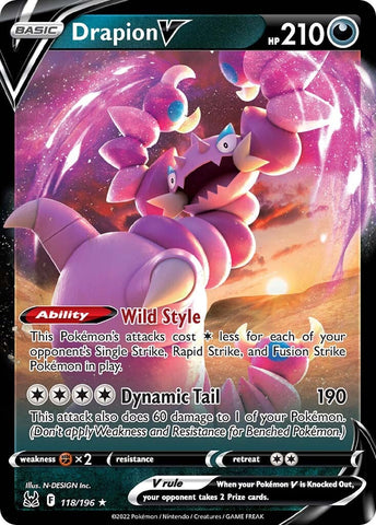 Drapion V (118/196) [Sword & Shield: Lost Origin] Pokémon