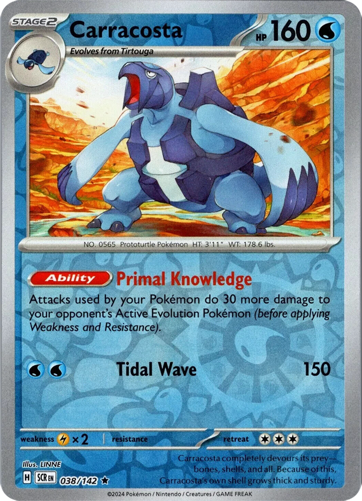 Carracosta (038/142) [Scarlet & Violet: Stellar Crown] Pokémon