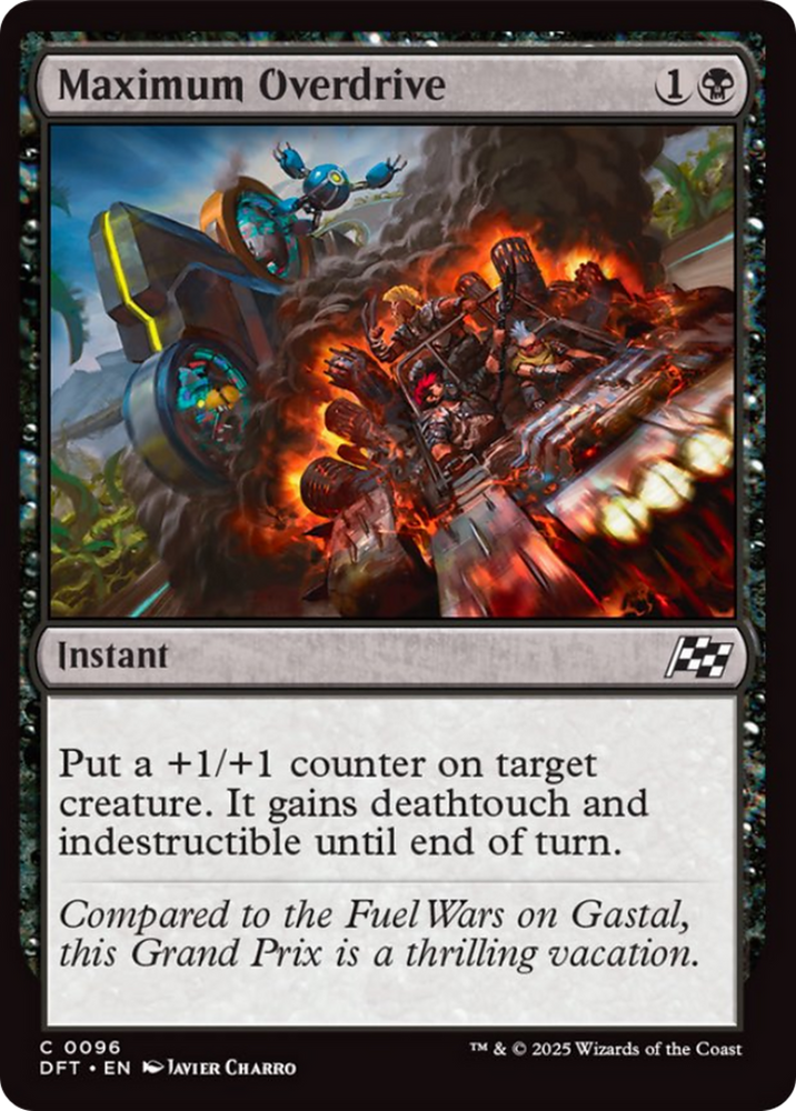 Maximum Overdrive [Aetherdrift] Magic: The Gathering