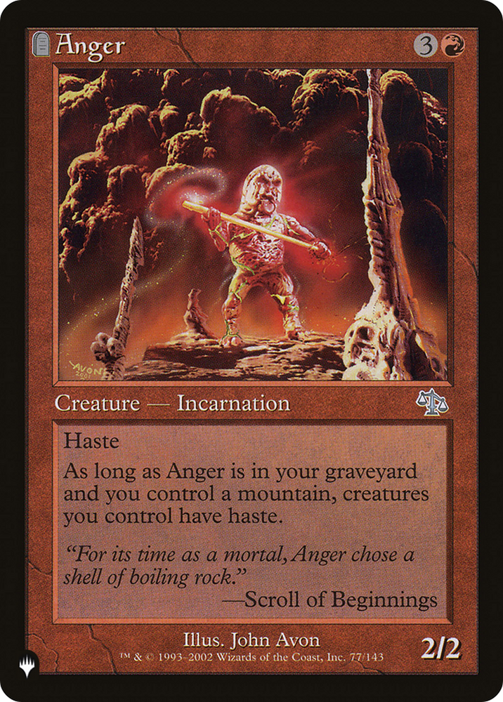 Anger (JUD) [The List] Magic: The Gathering