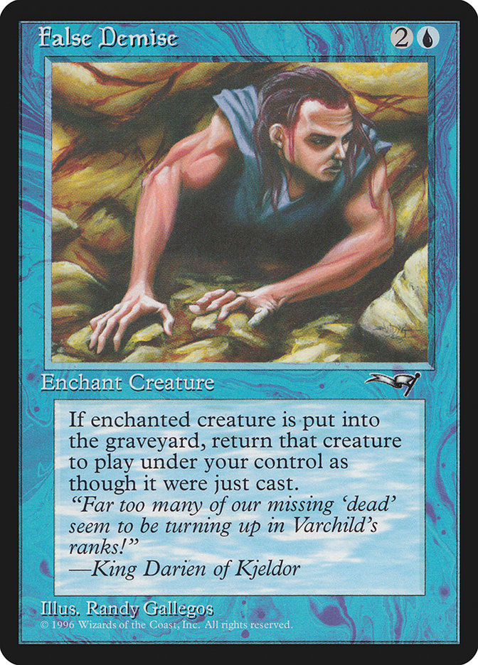 False Demise (Sleeveless) [Alliances] Magic: The Gathering