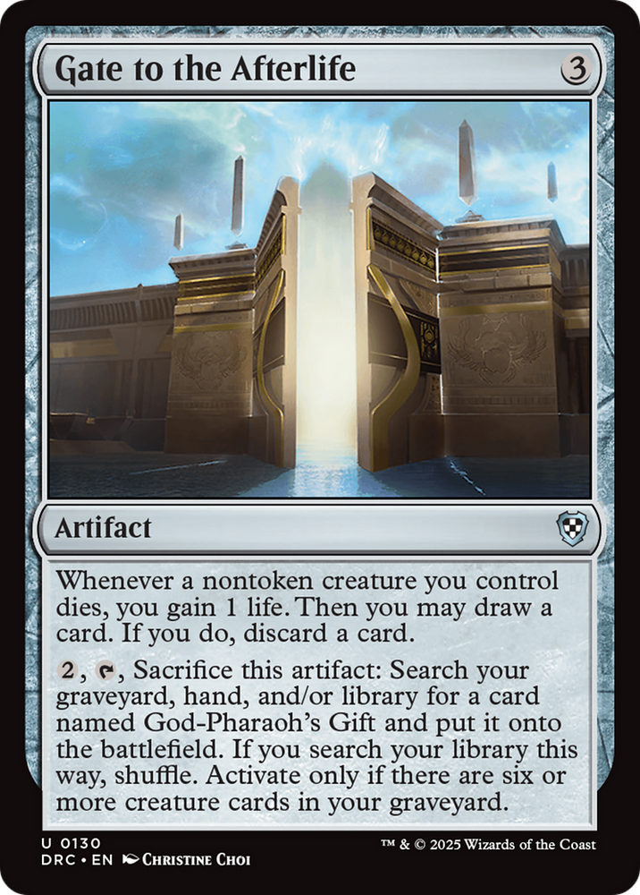 Gate to the Afterlife [Aetherdrift Commander] Magic: The Gathering