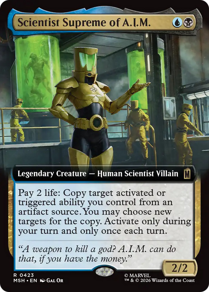 Scientist Supreme of A.I.M. (Extended Art) [Marvel Super Heroes] Magic: The Gathering
