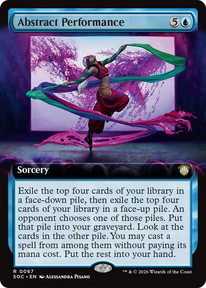 Abstract Performance (Extended Art) [Secrets of Strixhaven Commander] Magic: The Gathering