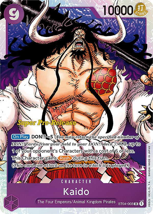 Kaido (003) [Super Pre-Release Starter Deck: Animal Kingdom Pirates] Bandai