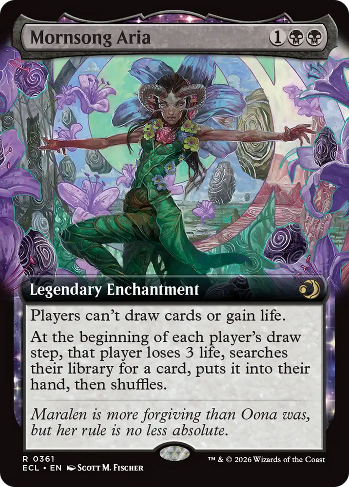Mornsong Aria (Extended Art) [Lorwyn Eclipsed] Magic: The Gathering