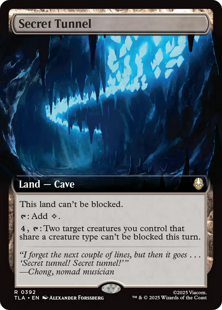 Secret Tunnel (Extended Art) [Avatar: The Last Airbender] Magic: The Gathering