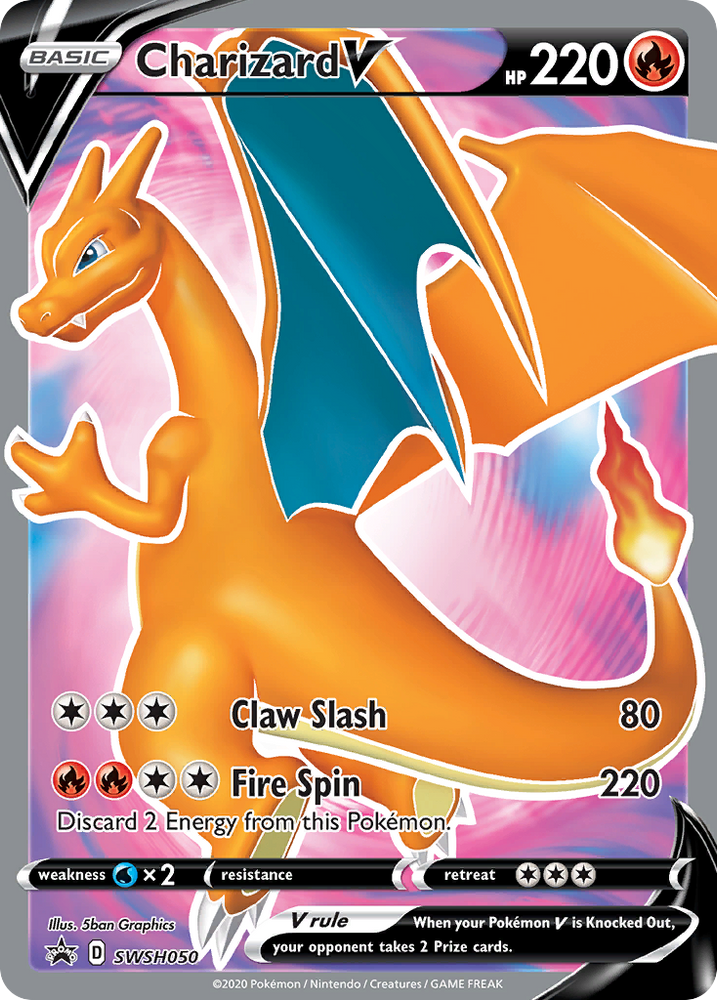 Charizard V (SWSH050) [Sword & Shield: Black Star Promos] Pokémon