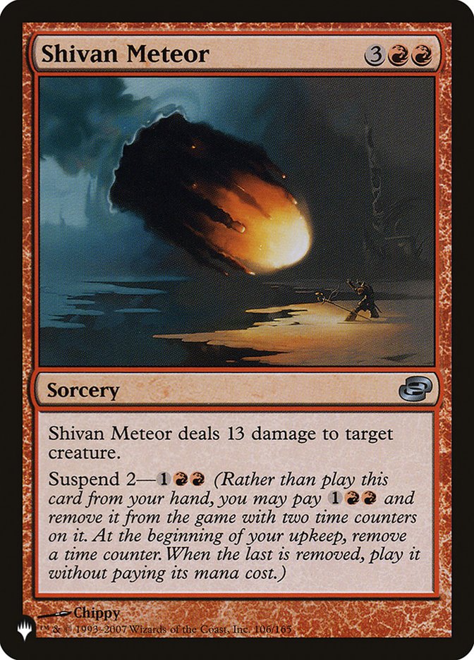 Shivan Meteor [The List] Magic: The Gathering