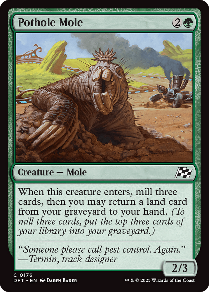 Pothole Mole [Aetherdrift] Magic: The Gathering