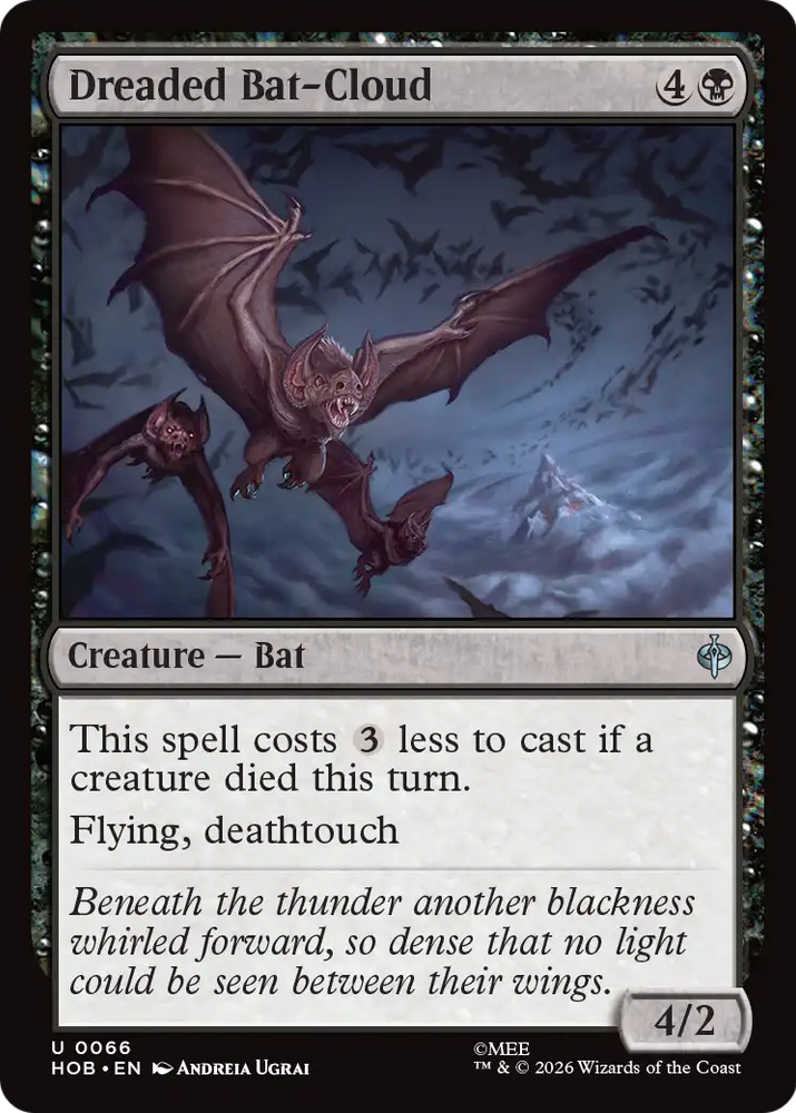 Dreaded Bat-Cloud [The Hobbit] Magic: The Gathering