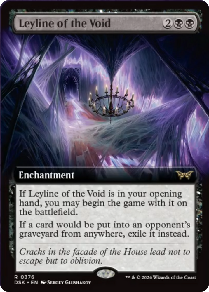 Leyline of the Void (Extended Art) [Duskmourn: House of Horror] Magic: The Gathering