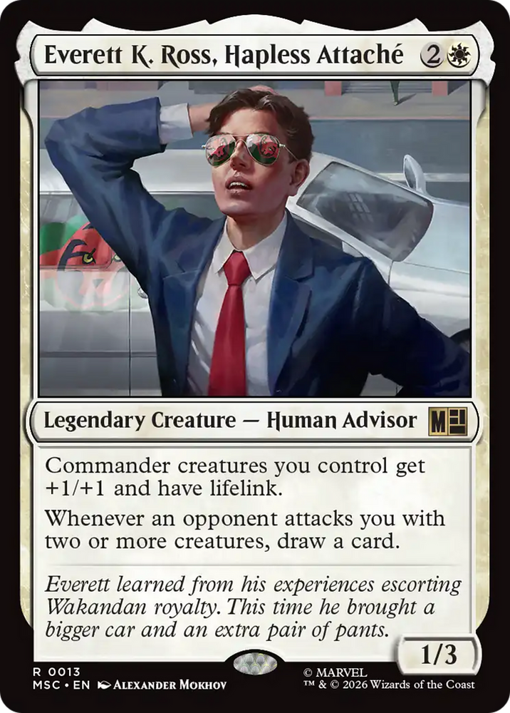 Everett K. Ross, Hapless Attache [Marvel Super Heroes Commander] Magic: The Gathering