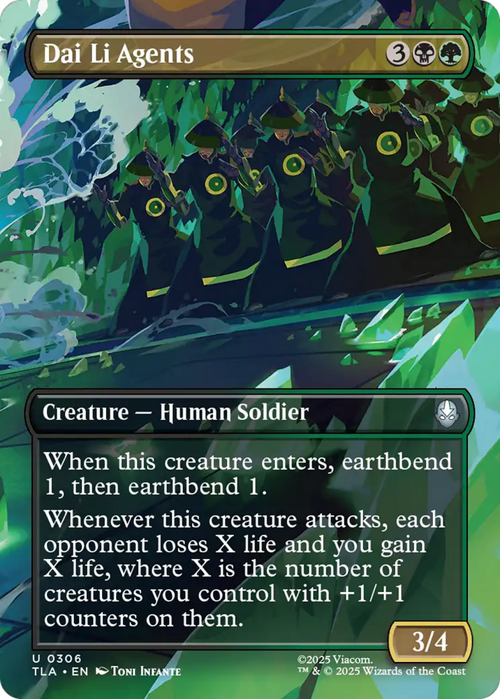 Dai Li Agents (Borderless) [Avatar: The Last Airbender] Magic: The Gathering