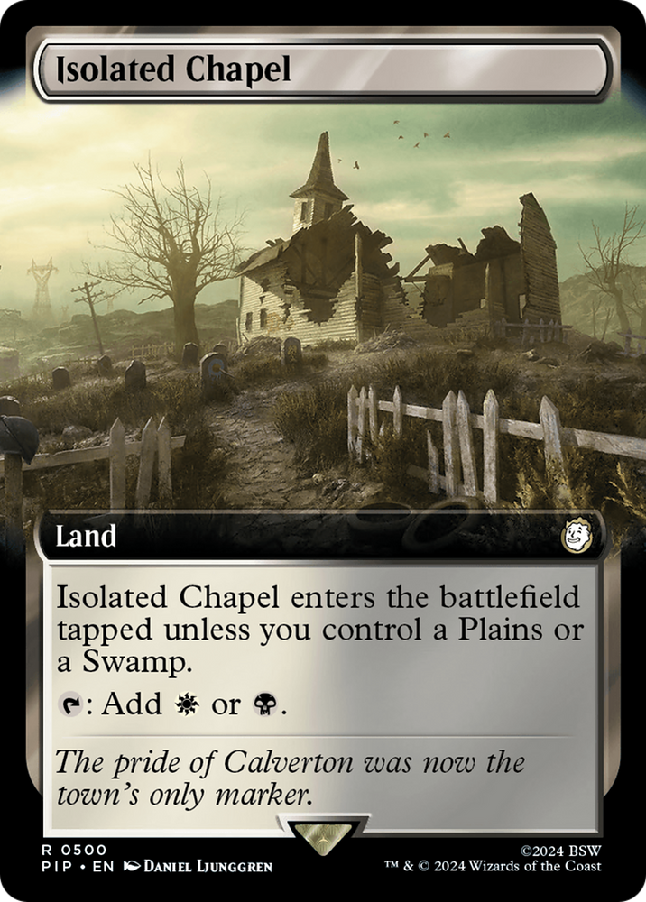 Isolated Chapel (Extended Art) [Fallout] Magic: The Gathering