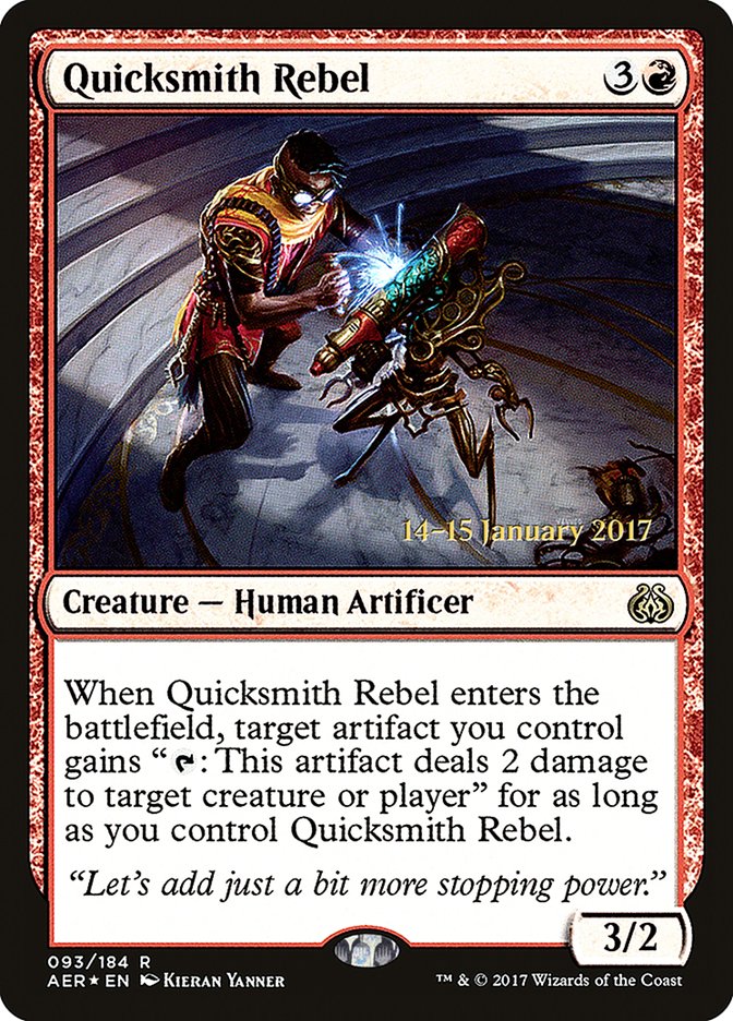 Quicksmith Rebel [Aether Revolt Prerelease Promos] Magic: The Gathering