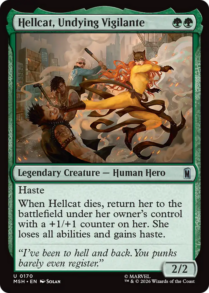 Hellcat, Undying Vigilante [Marvel Super Heroes] Magic: The Gathering