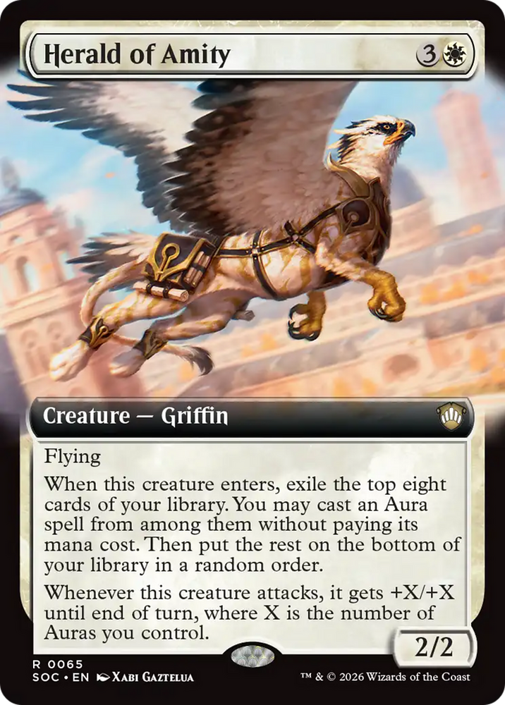 Herald of Amity (Extended Art) [Secrets of Strixhaven Commander] Magic: The Gathering
