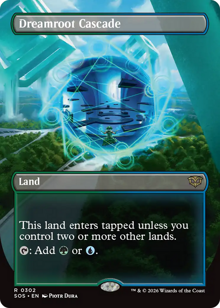 Dreamroot Cascade (Borderless) [Secrets of Strixhaven] Magic: The Gathering