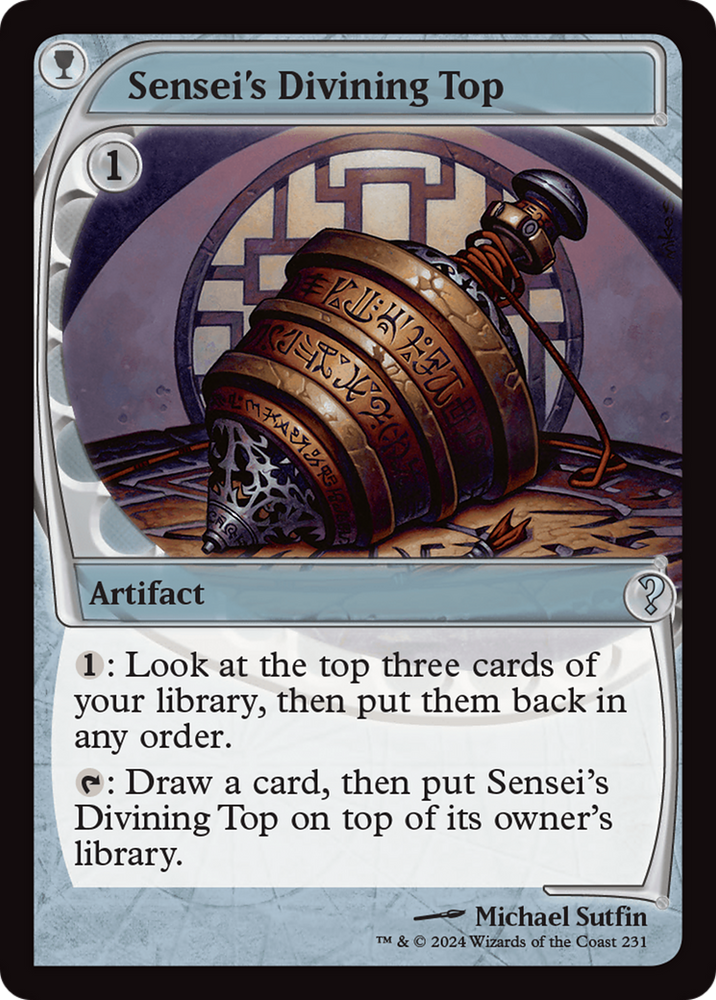 Sensei's Divining Top (Future Sight) [Mystery Booster 2] Magic: The Gathering