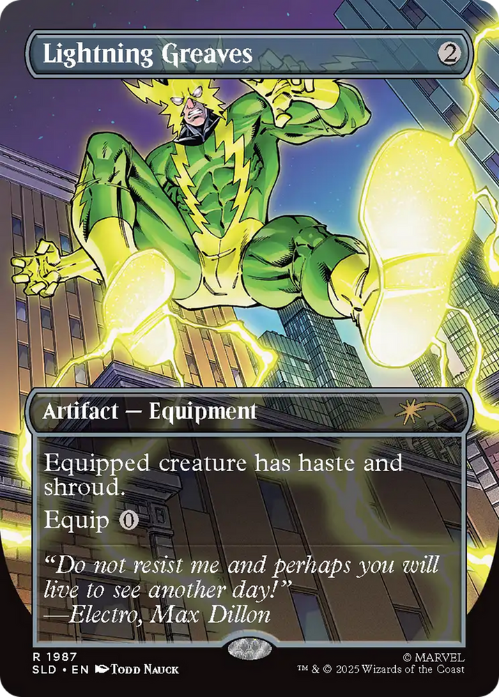 Lightning Greaves (1987) [Secret Lair Drop Series] Magic: The Gathering