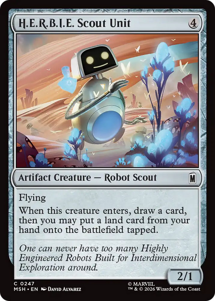 H.E.R.B.I.E. Scout Unit [Marvel Super Heroes] Magic: The Gathering