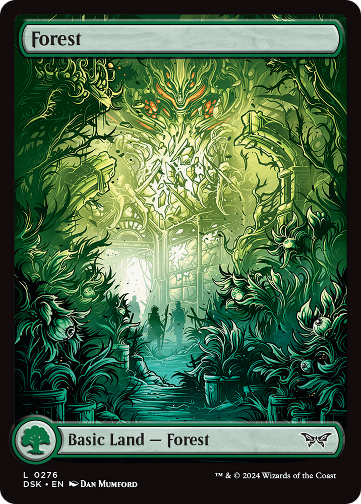 Forest (276) - Full Art [Duskmourn: House of Horror] Magic: The Gathering