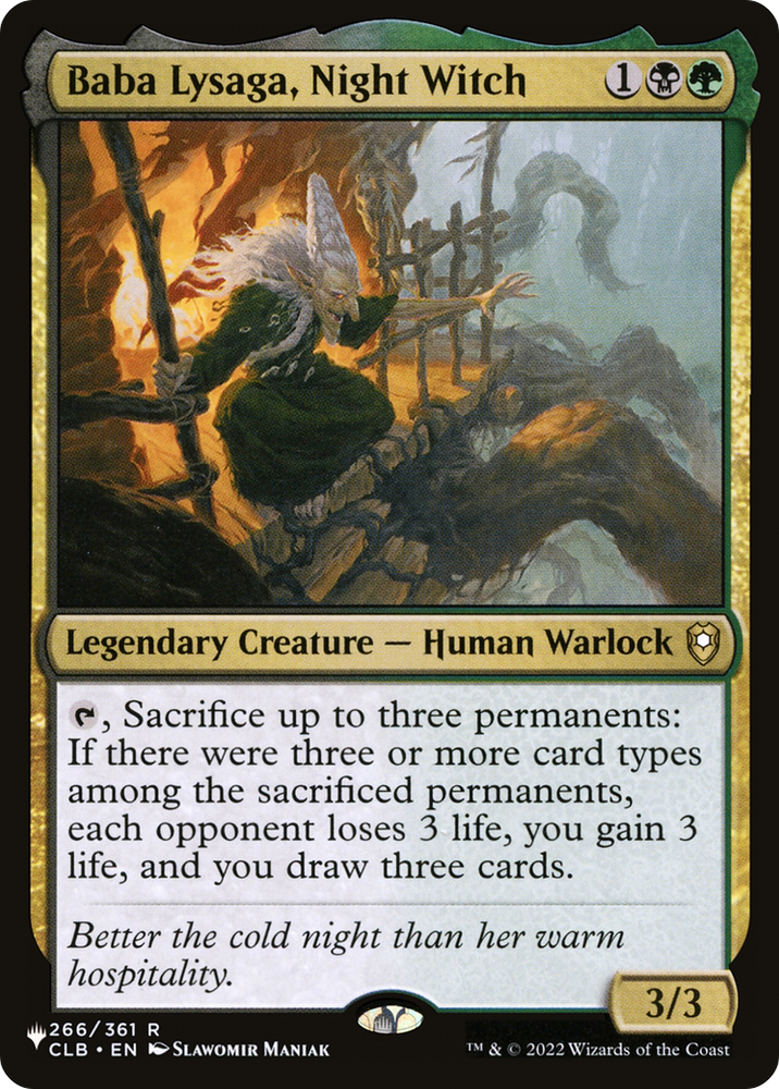 Baba Lysaga, Night Witch [The List] Magic: The Gathering
