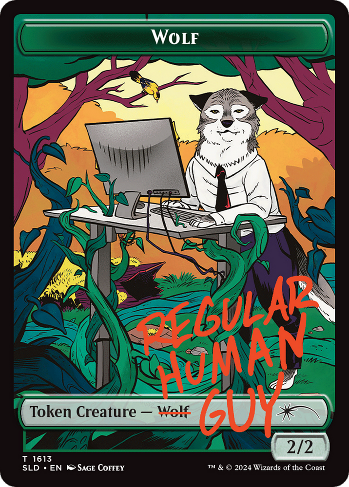 Wolf Token [Secret Lair Drop Series] Magic: The Gathering