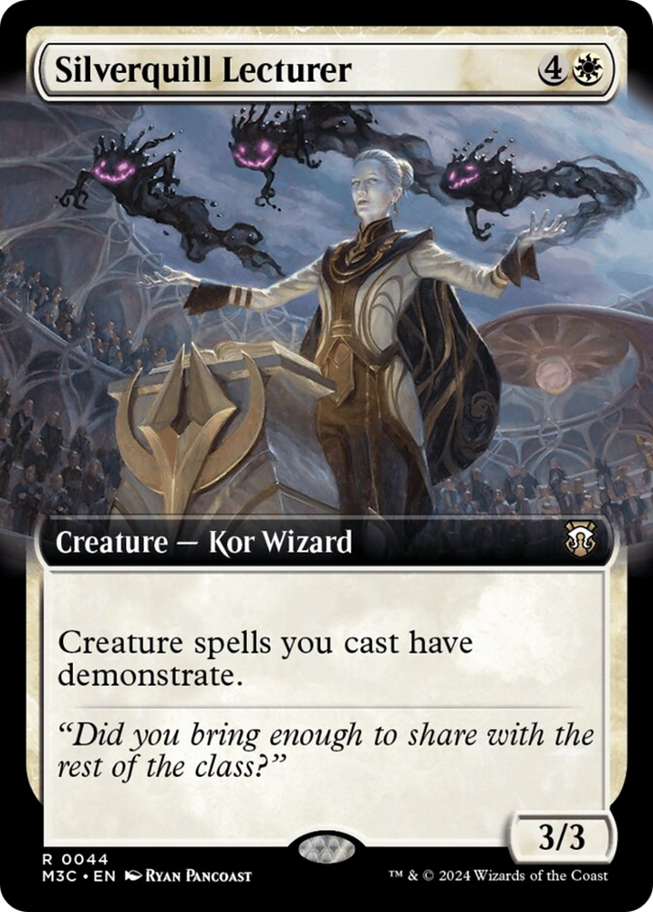 Silverquill Lecturer (Extended Art) [Modern Horizons 3 Commander] Magic: The Gathering