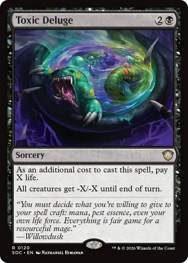 Toxic Deluge [Secrets of Strixhaven Commander] Magic: The Gathering