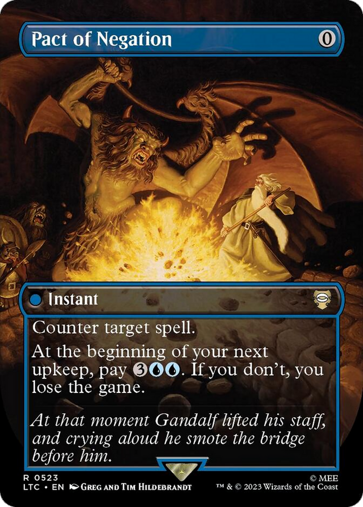 Pact of Negation (Borderless) [The Lord of the Rings: Tales of Middle-Earth Commander] Magic: The Gathering