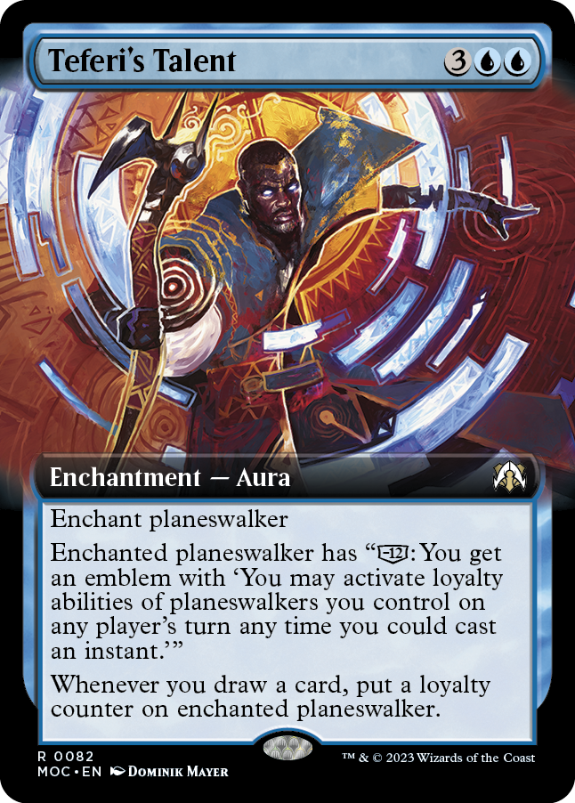 Teferi's Talent (Extended Art) [March of the Machine Commander] Magic: The Gathering