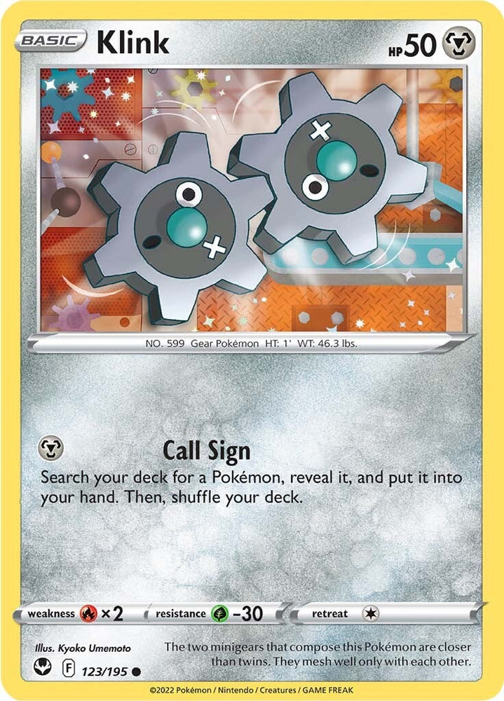 Klink (123/195) [Sword & Shield: Silver Tempest] Pokémon