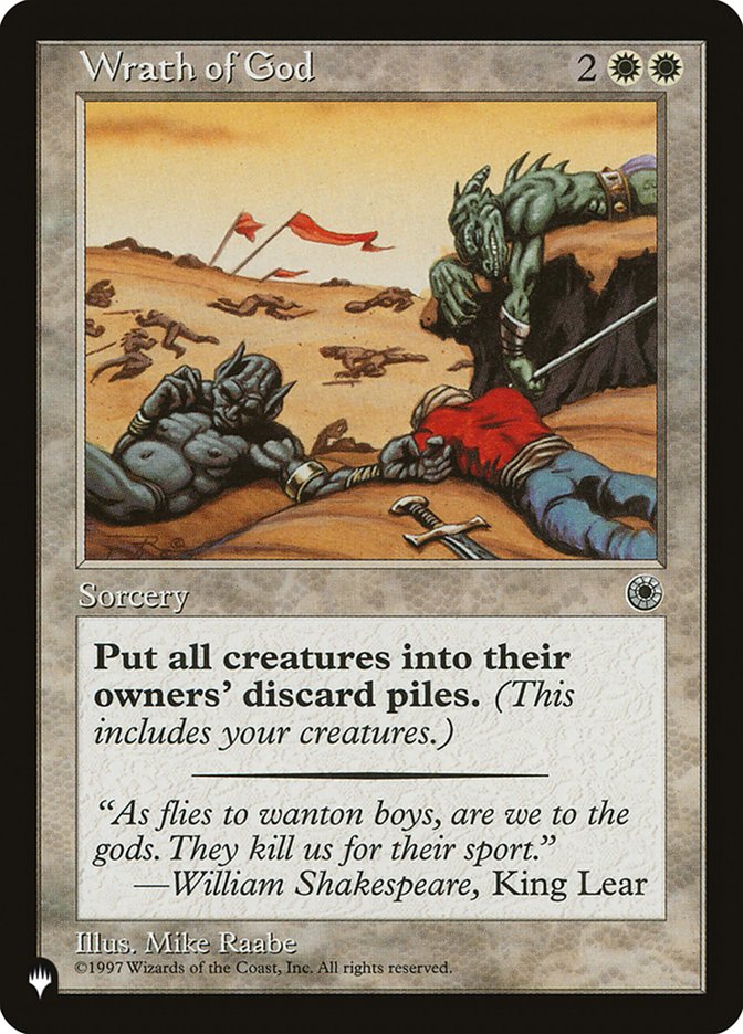 Wrath of God [The List] Magic: The Gathering