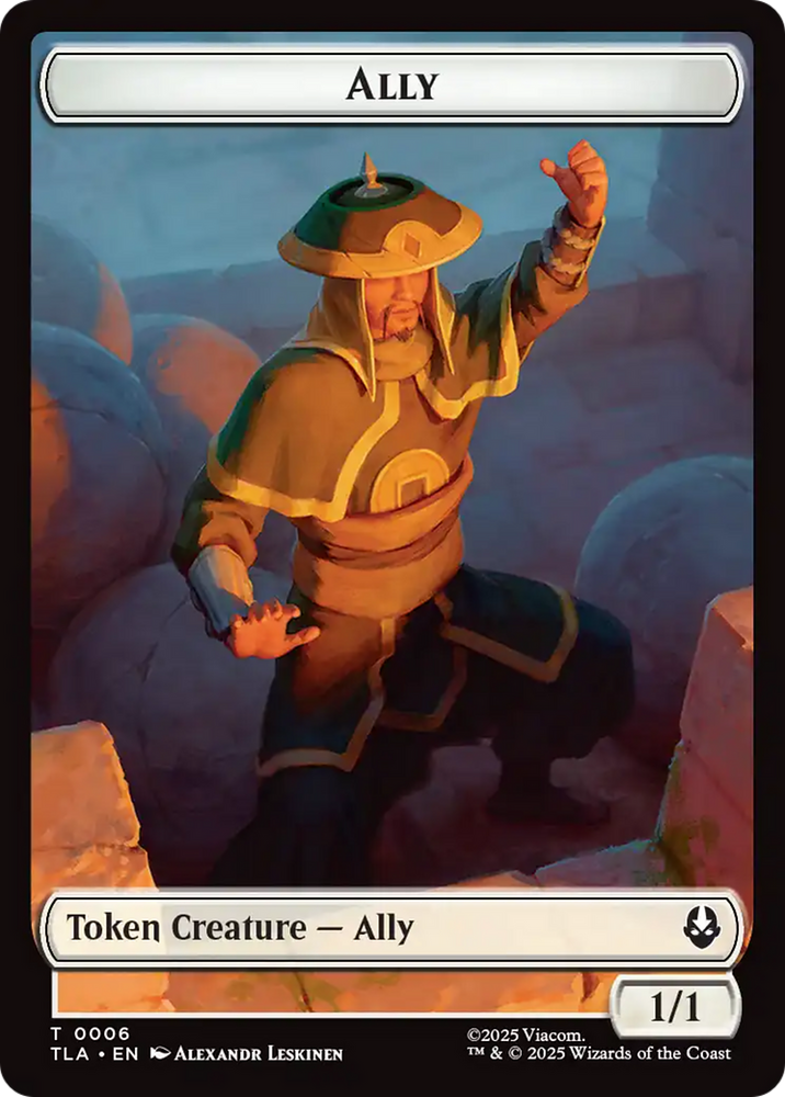 Ally (0006) // Soldier (0002) Double-Sided Token [Avatar: The Last Airbender Tokens] Magic: The Gathering