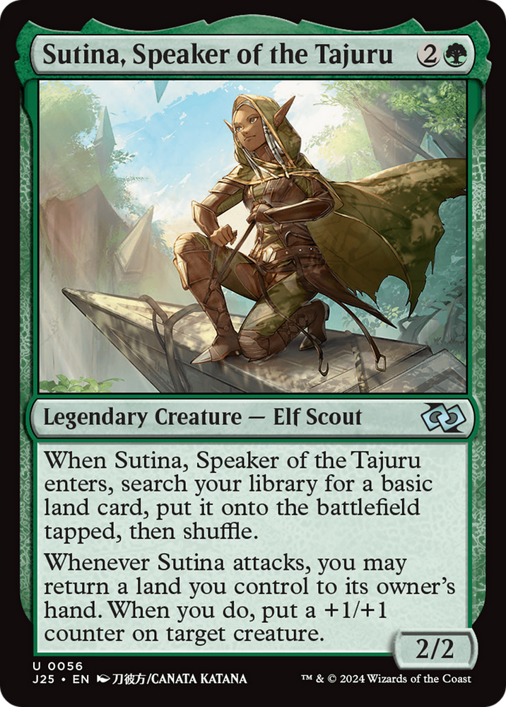 Sutina, Speaker of the Tajuru (Anime) [Foundations Jumpstart] Magic: The Gathering