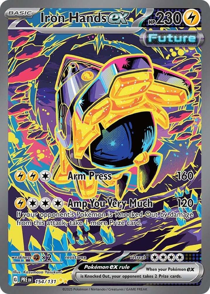 Iron Hands ex (154/131) [Scarlet & Violet: Prismatic Evolutions] Pokémon