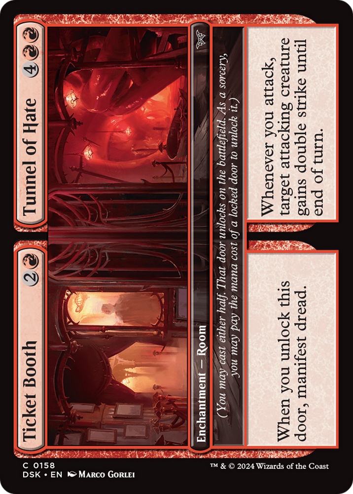 Ticket Booth // Tunnel of Hate [Duskmourn: House of Horror] Magic: The Gathering