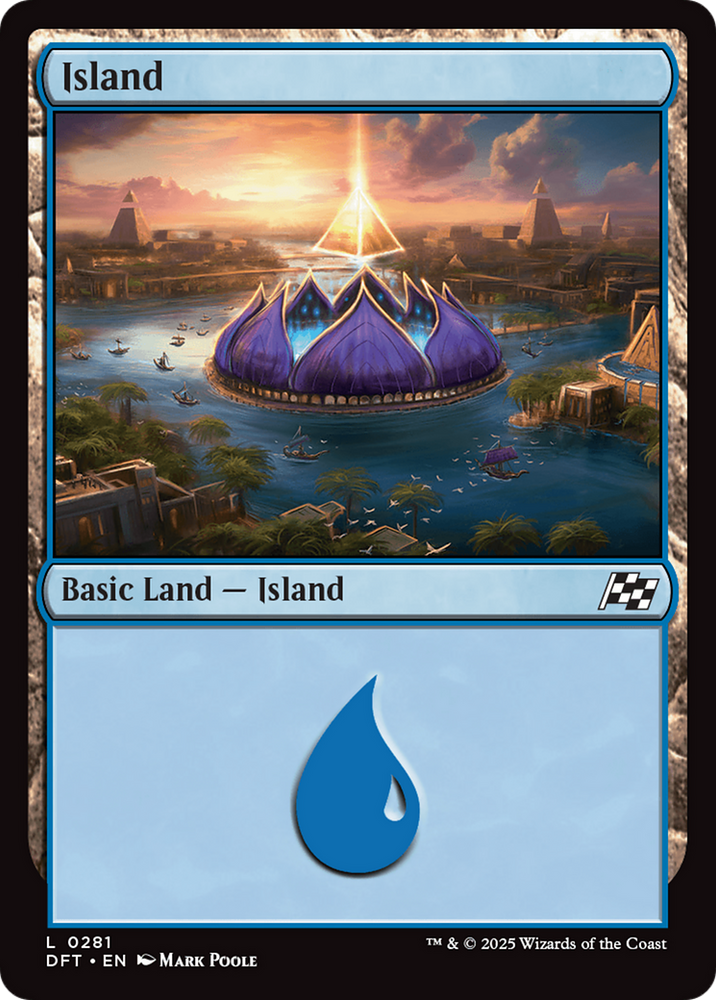 Island (0281) [Aetherdrift] Magic: The Gathering