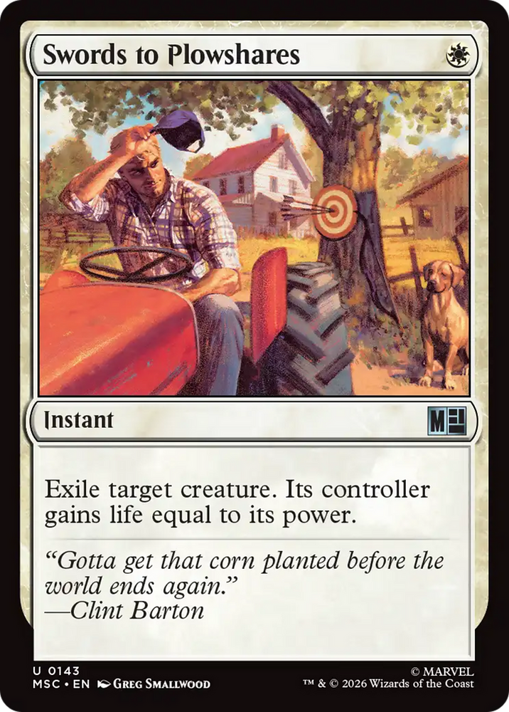 Swords to Plowshares [Marvel Super Heroes Commander] Magic: The Gathering